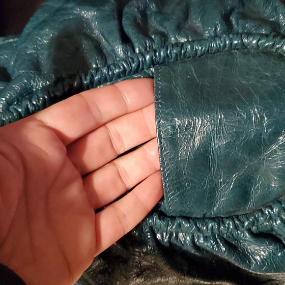 Helen Welsh Teal Leather Purse - Picture 8 of 17